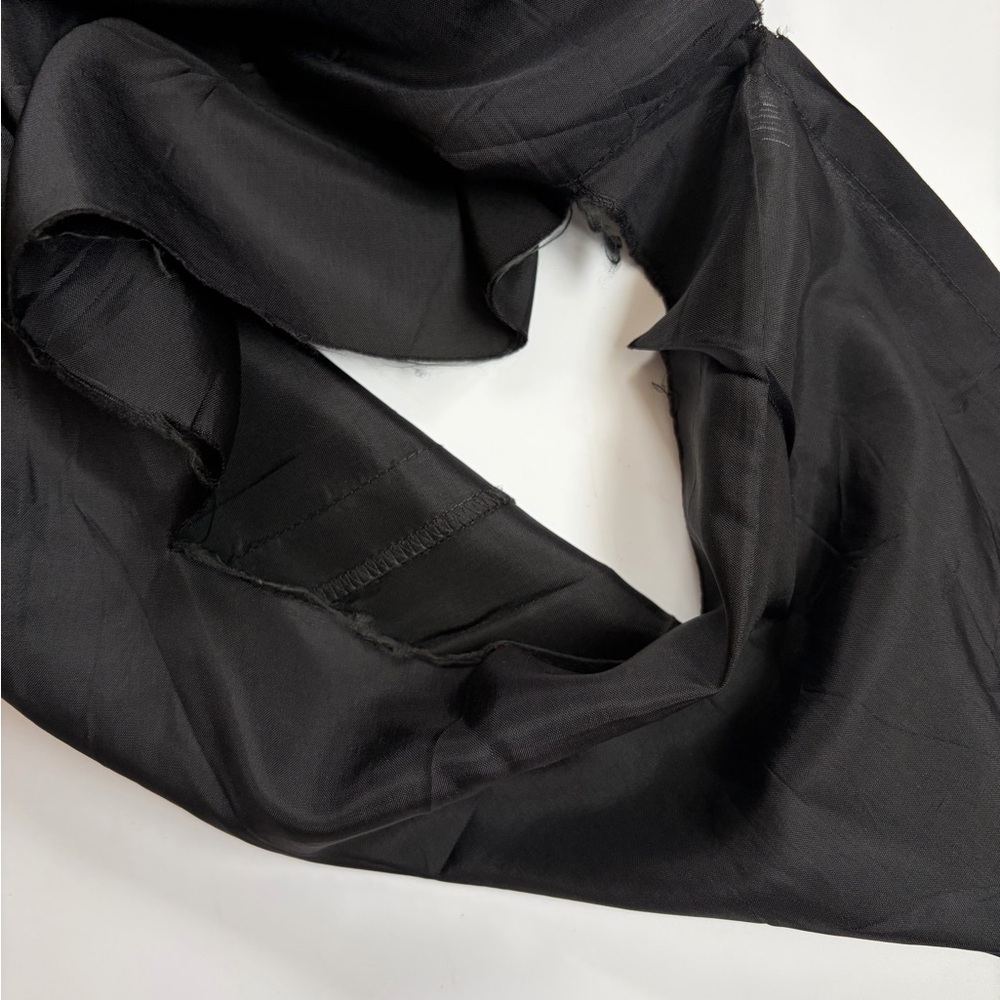 Vintage Yves Saint Laurent Wool Skirt Black Made France US 8 - Picture 11 of 12